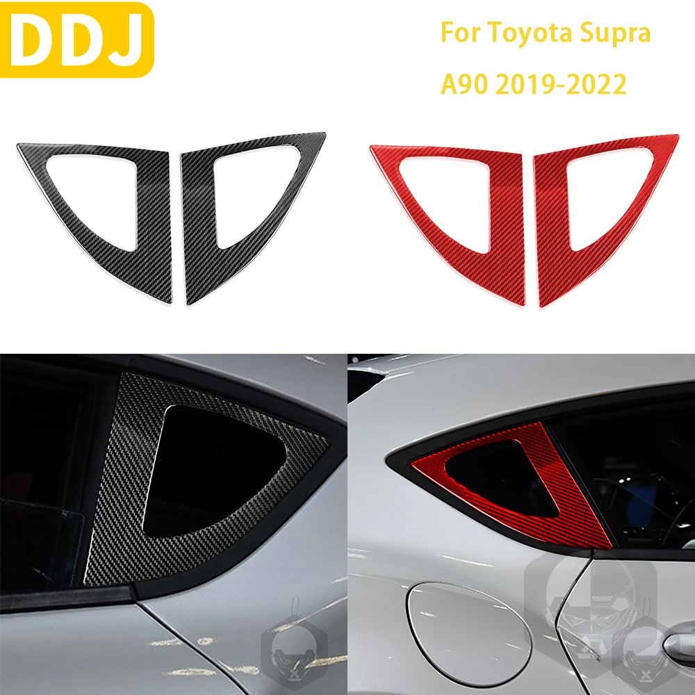 

Наклейка на боковой затвор автомобиля для Toyota Supra A90 2019-2022, аксессуары для салона автомобиля из углеродного волокна, модификация LHD RHD