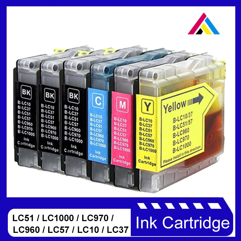 

CSD compatible for 4 Color LC51 LC37 LC57 LC1000 LC970 LC960 ink cartridge for Brother DCP-130C DCP-560CN MFC-235C FAX-1355