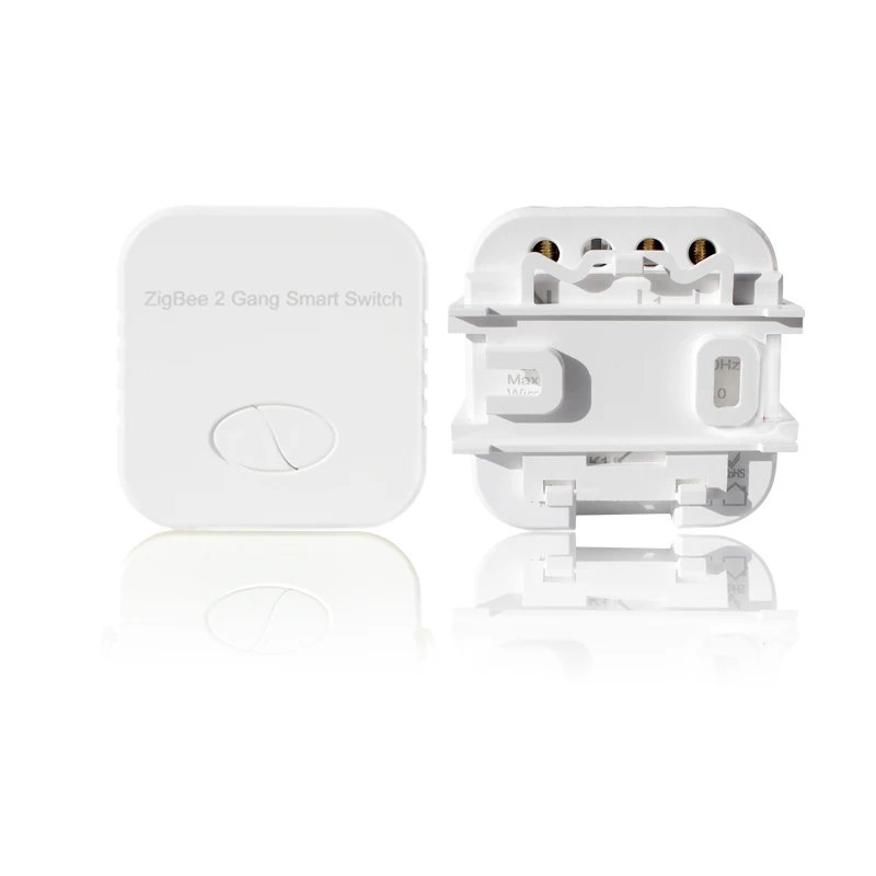 

Умный мини-переключатель CoRui Tuya ZigBee 3,0, релейный модуль, 2-кнопочный пульт дистанционного управления, голосовое управление, работа с Alexa Google Home