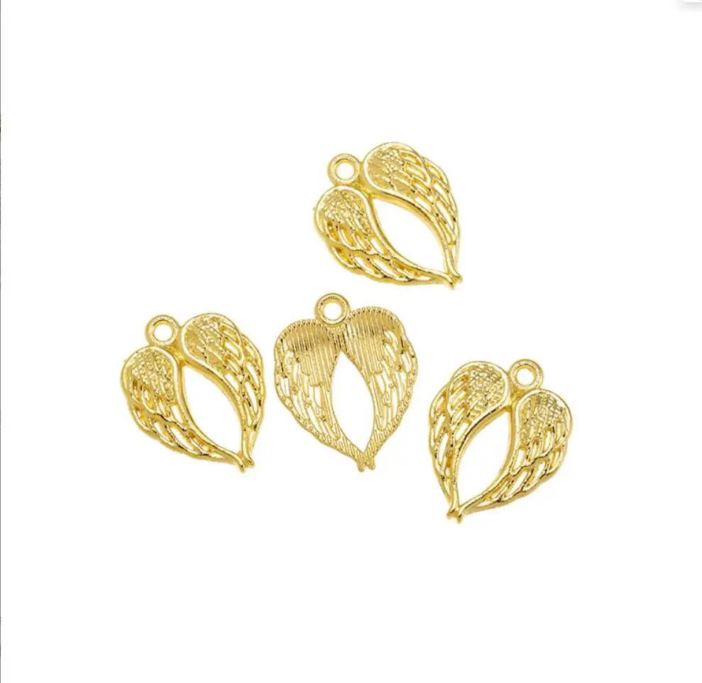 20 шт. новый продукт античное серебро цвет крылья подвески кулон ювелирные
