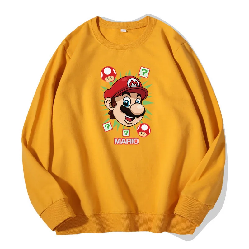 

Новинка, женская повседневная одежда, Модный Цветной пуловер, толстовка с аниме принтом, худи для девочек из чистого хлопка, топы с длинным р...