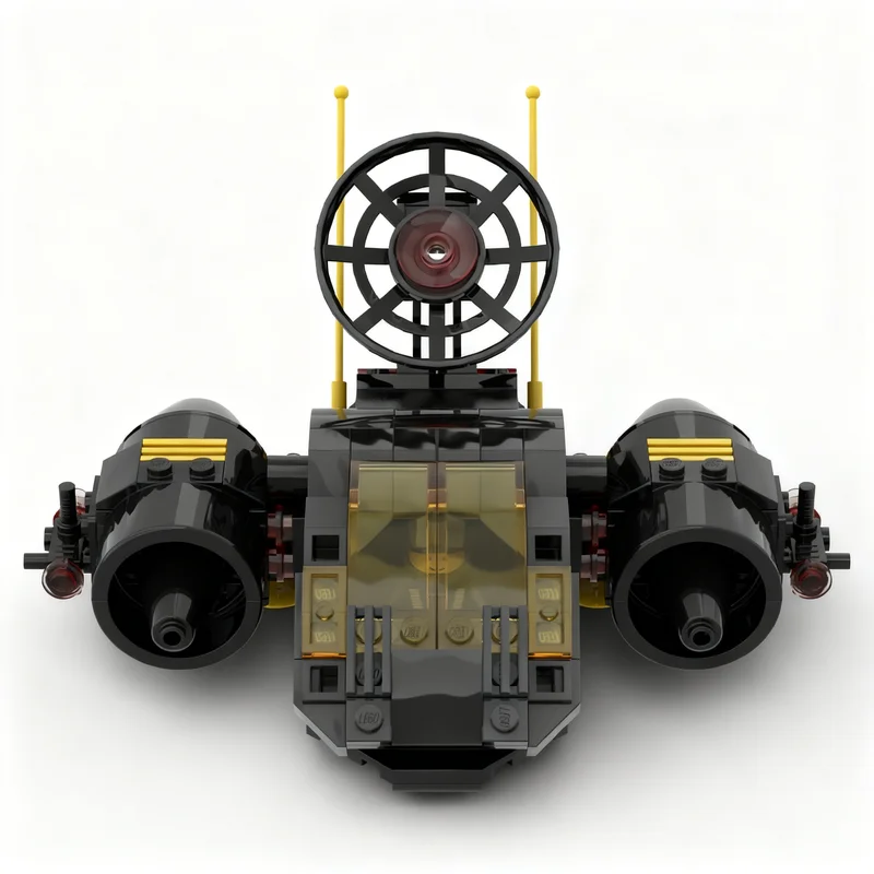 Фото Набор строительных блоков MOC Blacktron I (193 детали) – модель космического корабля, архитектурная игрушка, развивающий конструктор, идеи для творчества, подарок на праздник №4