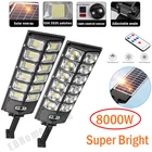 Уличная лампа на солнечной батарее, 8000 светодиодов, Вт