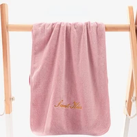 coral fleece 8040cm face towel absorbent pure hand face cleaning hair shower bathroom towel for adults kids microfiber towel