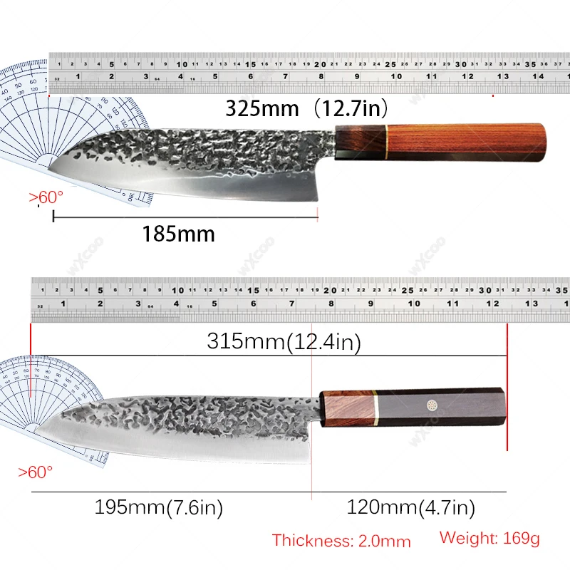 WXCOO нож для обвалки мясника из нержавеющей стали кухонный мяса японский Сантоку