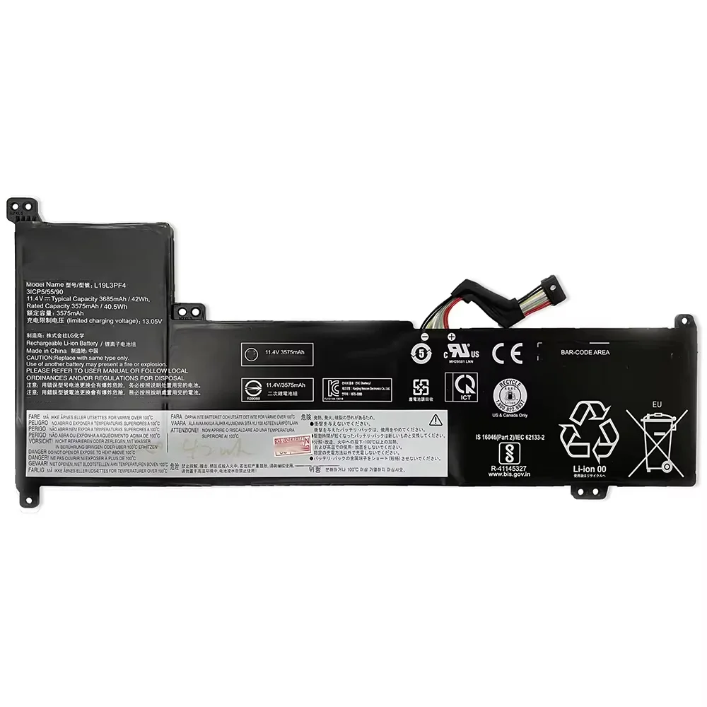 L19L3PF4 L19D4PF2 L19L4PF2 11 4 В 42 Втч 3685 мАч Аккумулятор для ноутбука Lenovo IdeaPad 3-17ADA05 17ARE05 17IML05