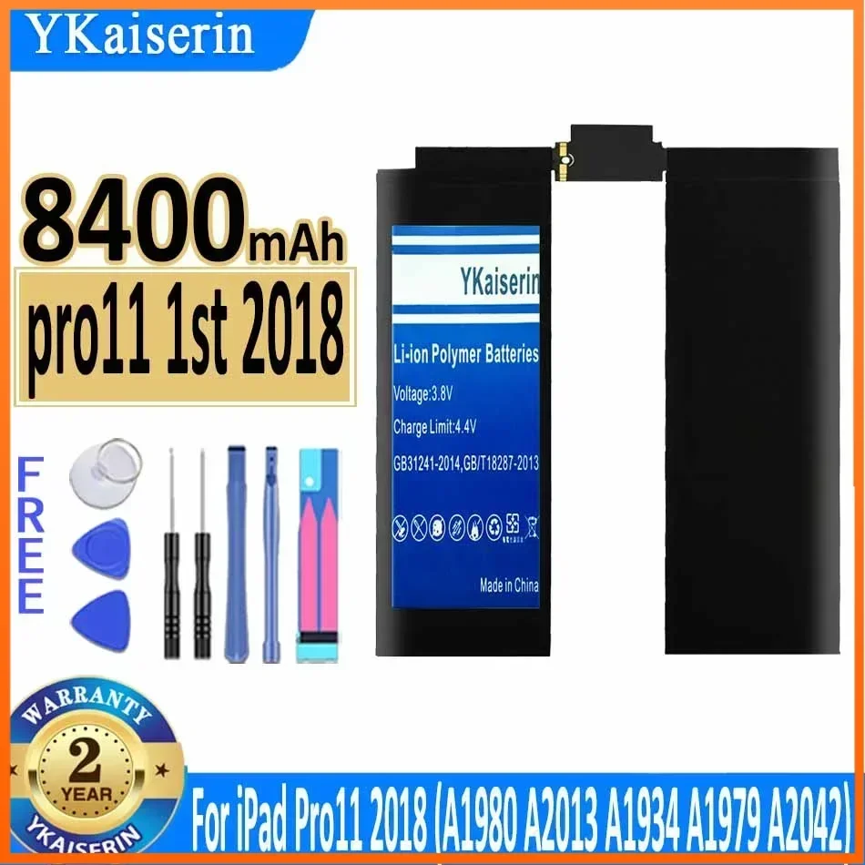 YKaiserin Pro11 1-й 2-й 3-й аккумулятор для iPad Pro 11 2018 A1980 A2013 A1934 A1979 A2042 2020 A2228 A2230 A2231 2021 Bateria