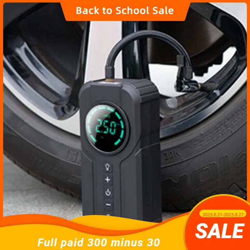 Portable Wireless Tire Air Pump Injector Rechargeable Car Tire Inflator Electric Bicycle Air Pump For Car