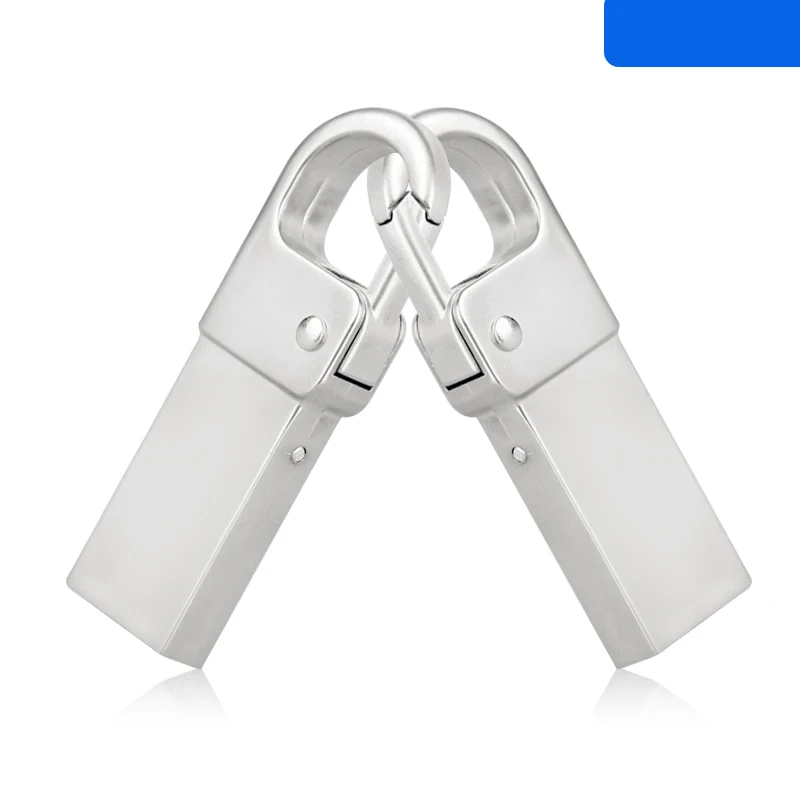 

Металлический Высокоскоростной мини USB флеш-накопитель с крючком, 128 ГБ, серебристый USB-накопитель, USB 2,0, карта для деловых подарков