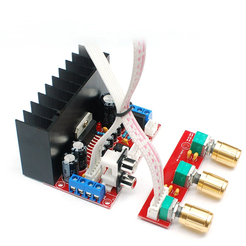 TDA7377 2.1CH Усилитель мощности платы Hi-Fi Bass Treble 3 канала sound NE5532 усилители для