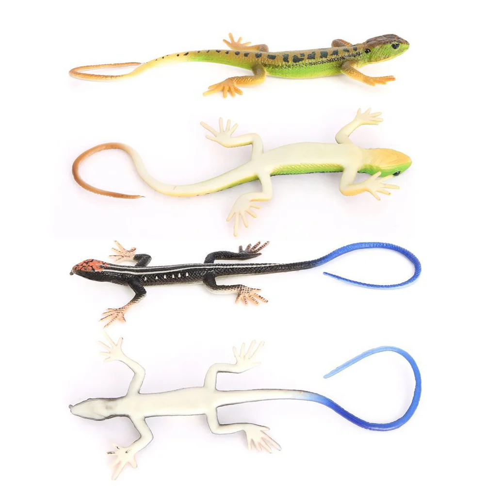 

Искусственная ящерица для ползания, 4 шт., реалистичное животное, искусственная пластиковая детская ящерица, 1x5,5x13 см