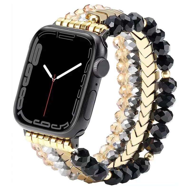 Jewelry+Alloy Metal Strap For Apple Watch Band 49mm 45mm 44mm 41mm 42mm 40mm Women Bracelet Wristband iWatch Ultra 8 7 6 5 4 SE