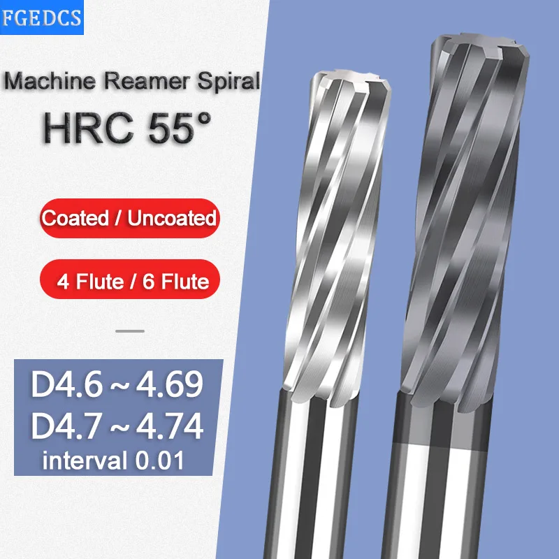 

Carbide Machine Reamer Spiral 4.73 4.6 4.61 4.62 4.63 4.65 4.67 4.68 4.69 Metal Cutter 4 Flute CNC Chucking Reamer Cutting Tools
