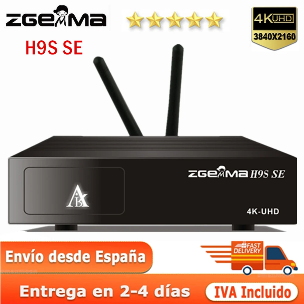 Спутниковый ТВ-приемник Zgemma H9S SE DVB-S2X 4K, встроенный цифровой Wi-Fi E2, обновленный Zgemma H9S Linux и Android Dual OS