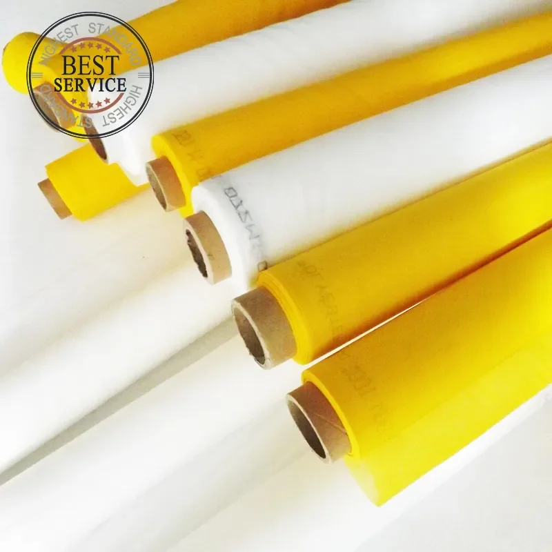 

NEW Free Shipping! 72T-48um-220cm-50M Screen Silk Mesh for Printing With White Yellow Color