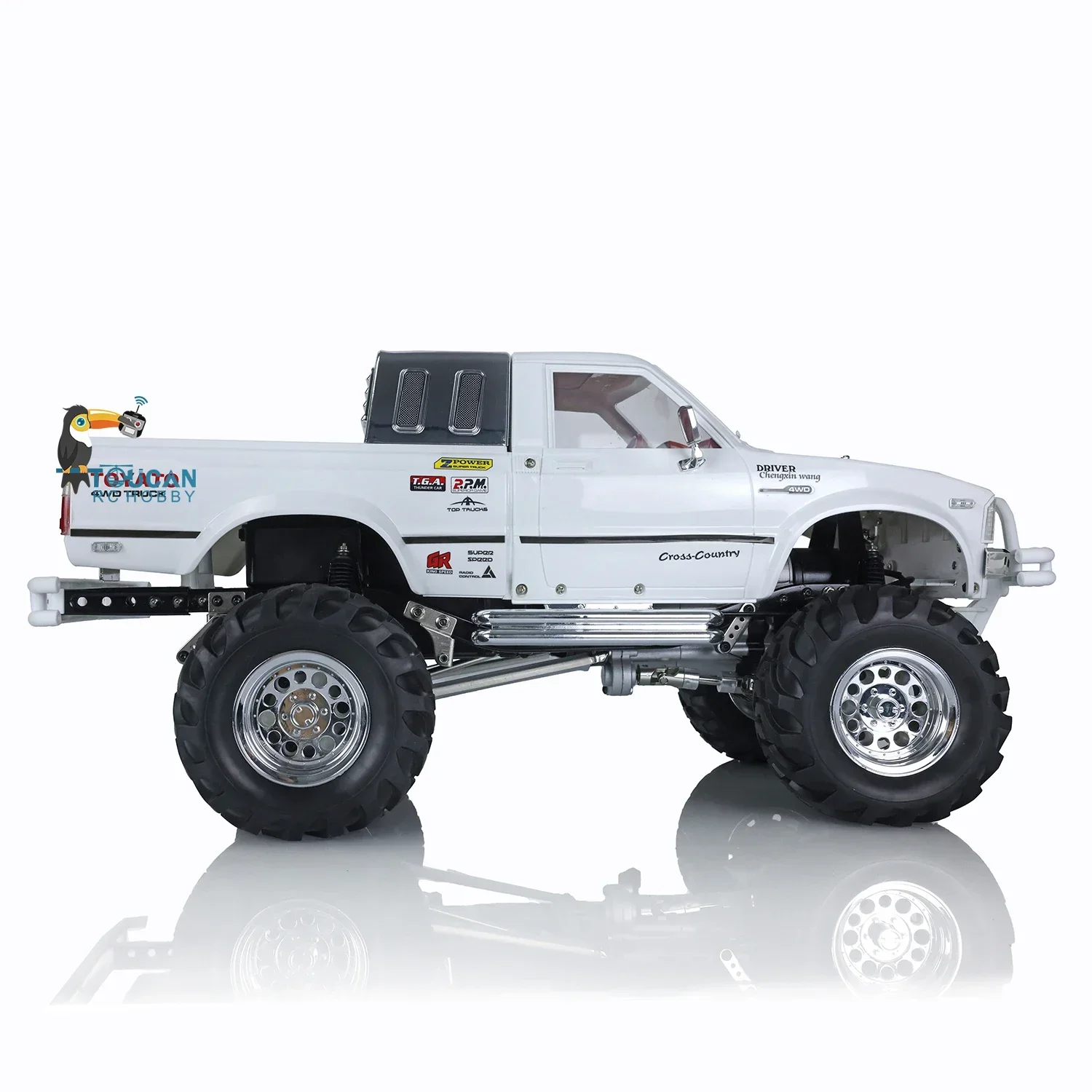HG 1/10 RC White Pickup 4*4 P407 Раллийный автомобиль Гоночный гусеничный грузовик 2 4G RTR Модель