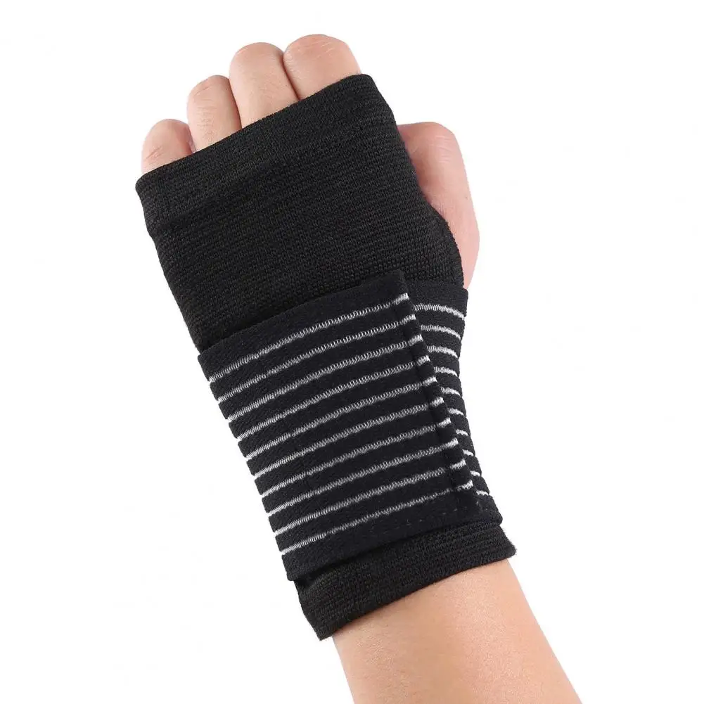 

Sports Wristband 1 Pair Useful Thickened Breathable Arthritis Sprain Band Elastic Wrist Guard Powerlifting Accessories