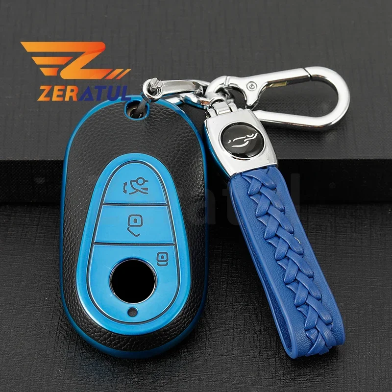 Кожаный чехол из ТПУ для автомобильного ключа Mercedes Benz C S A Class W206 W223 S350 C260 C300 S400 S450