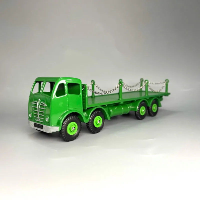Фото Деревянный плоский грузовик Dinky Toys в масштабе 1:43, с цепями # Модель транспортера из сплава 905, классический сувенирный подарок для взрослых, статический дисплей №5