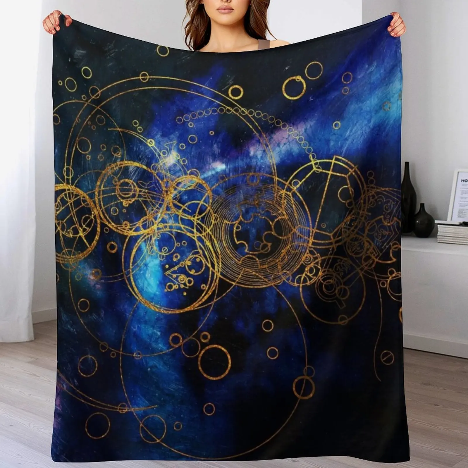 Одеяло для письма ClockWork мягкий плюшевый плед в клетку дивана одеяла