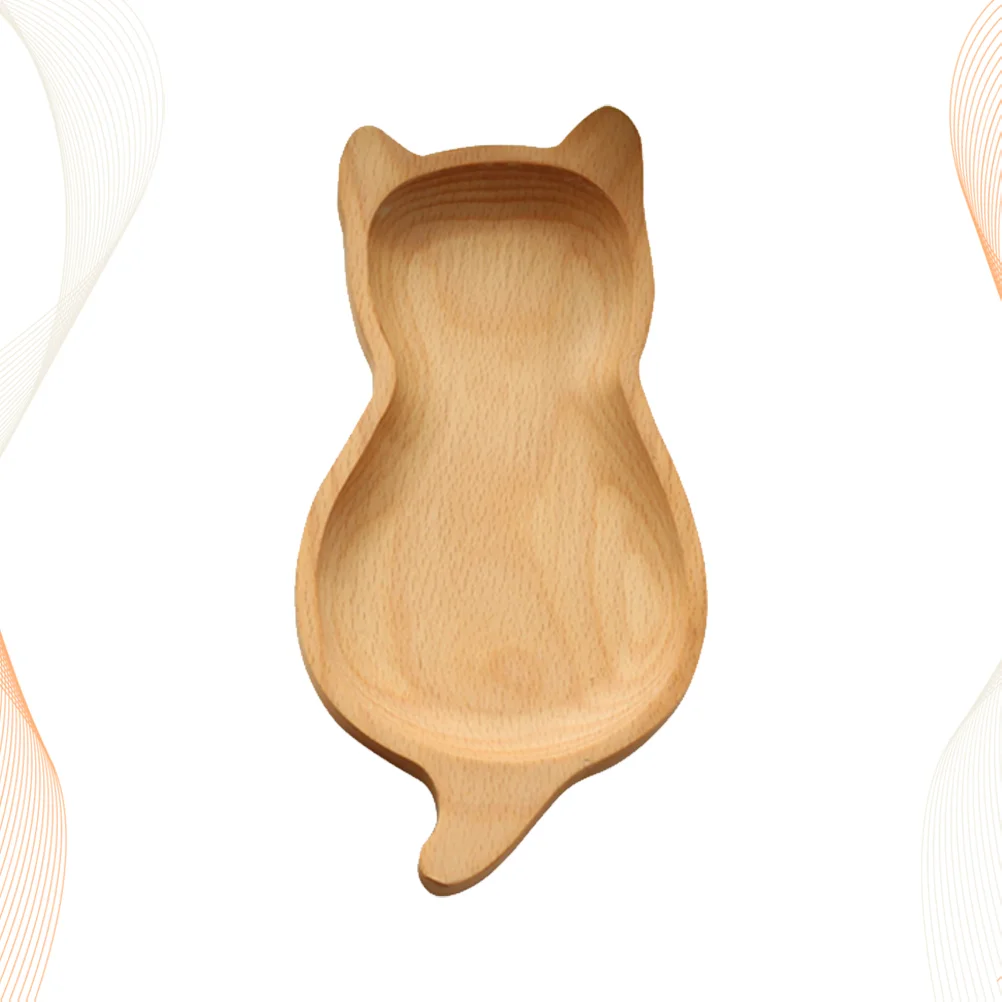 

Wood Cat Serving Plate Shaped Plates Dish Dessert Wooden Snack Platter Appetizer Trays Platters Dinner Trayjapanese