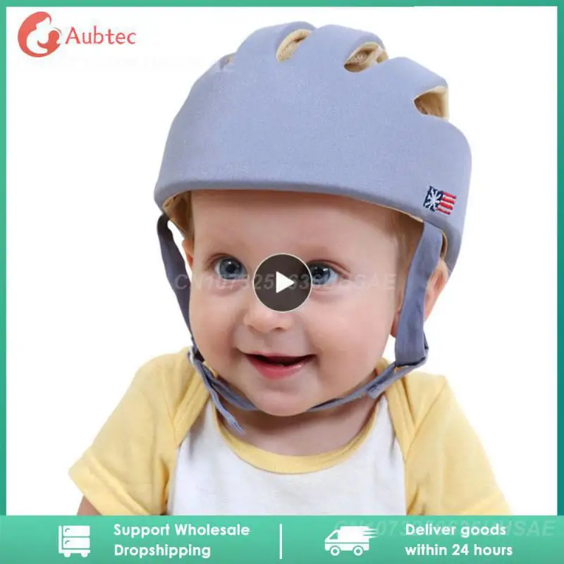 

Baby Safety Helmet Toddler Infant Crash Helmet Cotton Kids Head Protection Hat For Walking Crawling Anti-Fall Cap Harnesses Cap