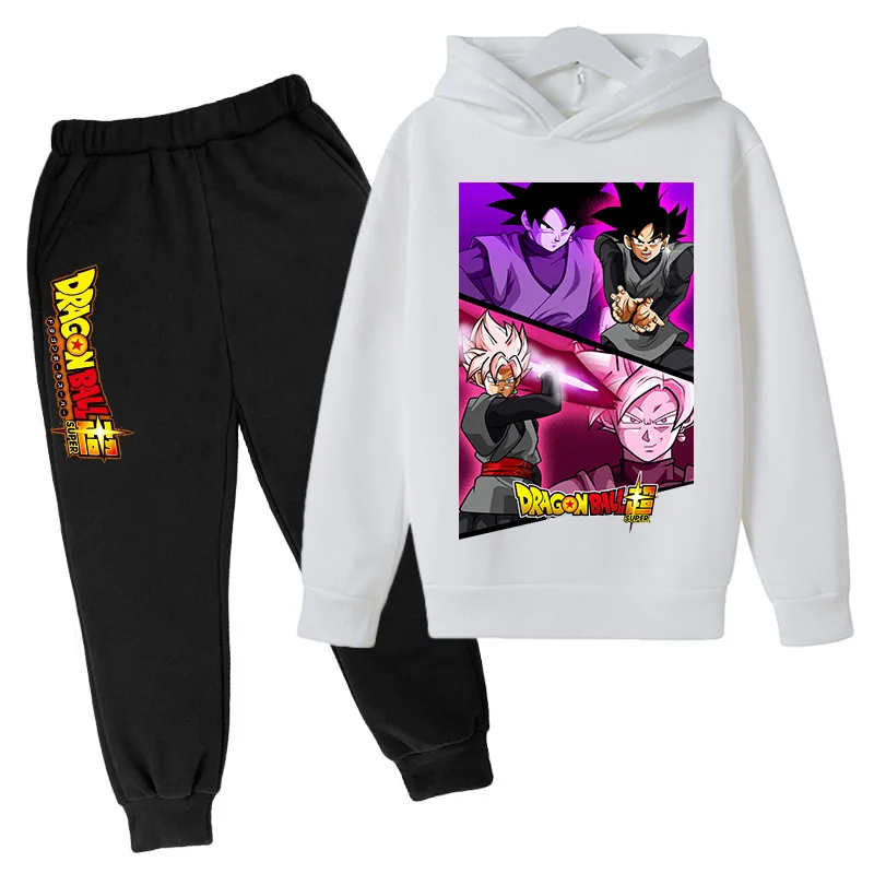 

Anime Hoodie Cartoon Print Suit Boys Girls Baby Top + Pants Sportswear Kids Winter Hoodie2022