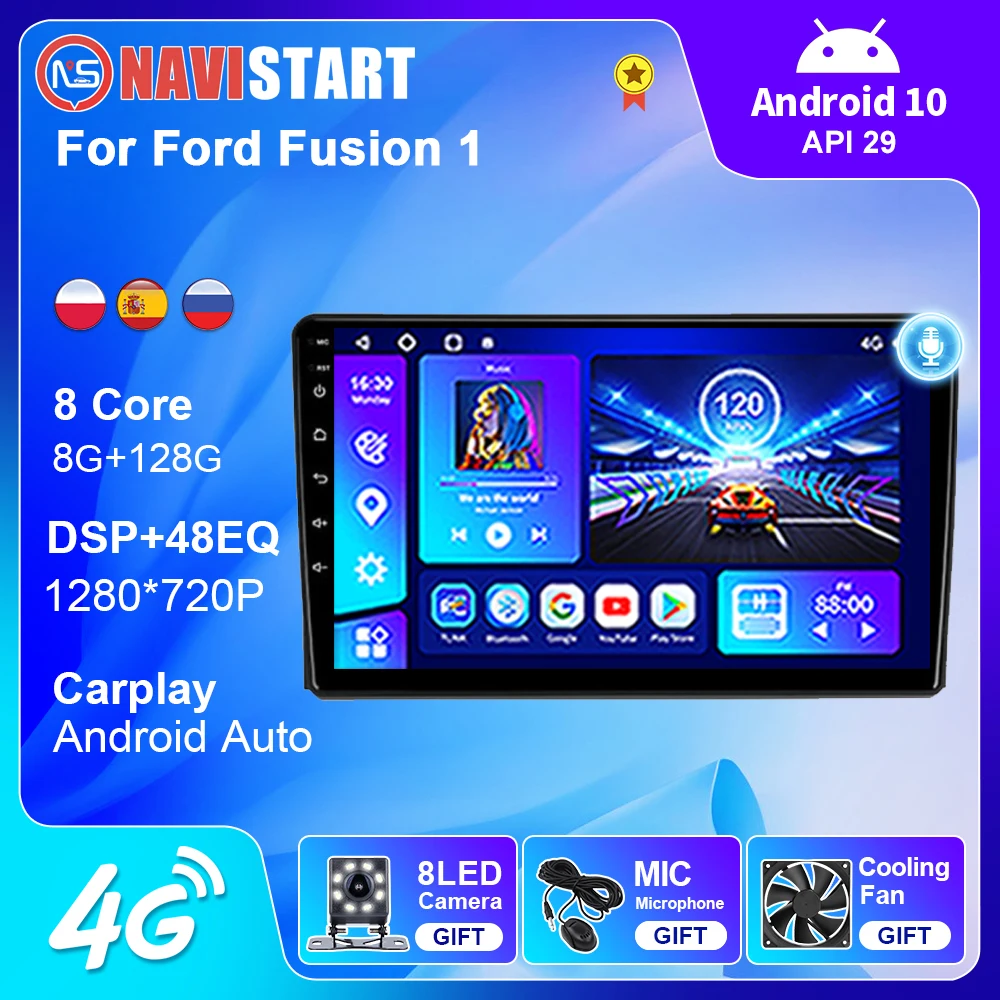 Автомагнитола NAVISTART для Ford Fusion 1 2005-2012 GPS-навигация 4G Wi-Fi BT Carplay DSP Android автомобильный