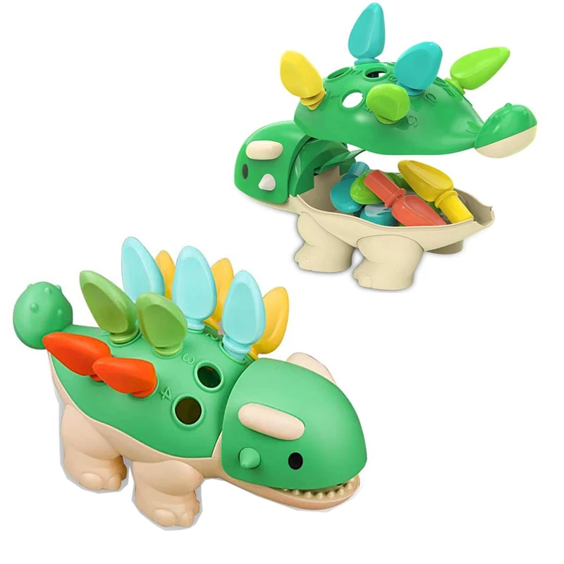 

Montessori Fine Motor Skill Learning Toys Baby Sensory Toys Dinosaur Developmental Educational Toys Games for 2 3 4 Years Kid