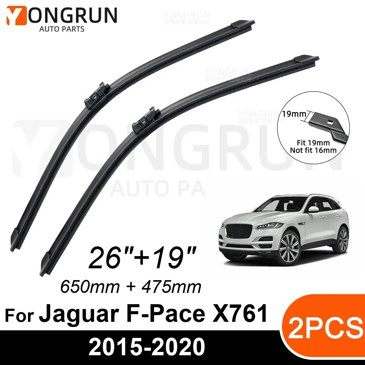 Car Front Windshield Wipers For Jaguar FPace X761 20152020 Wiper