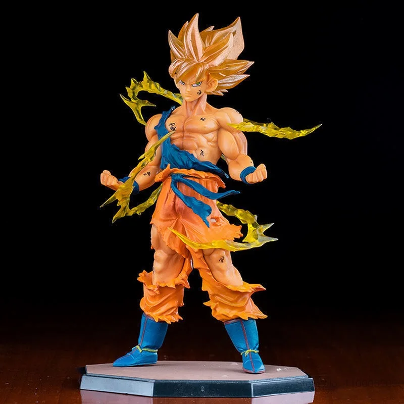 Bandai Драконий жемчуг Goku экшн-фигурка Аниме Супер сайян модель подарки