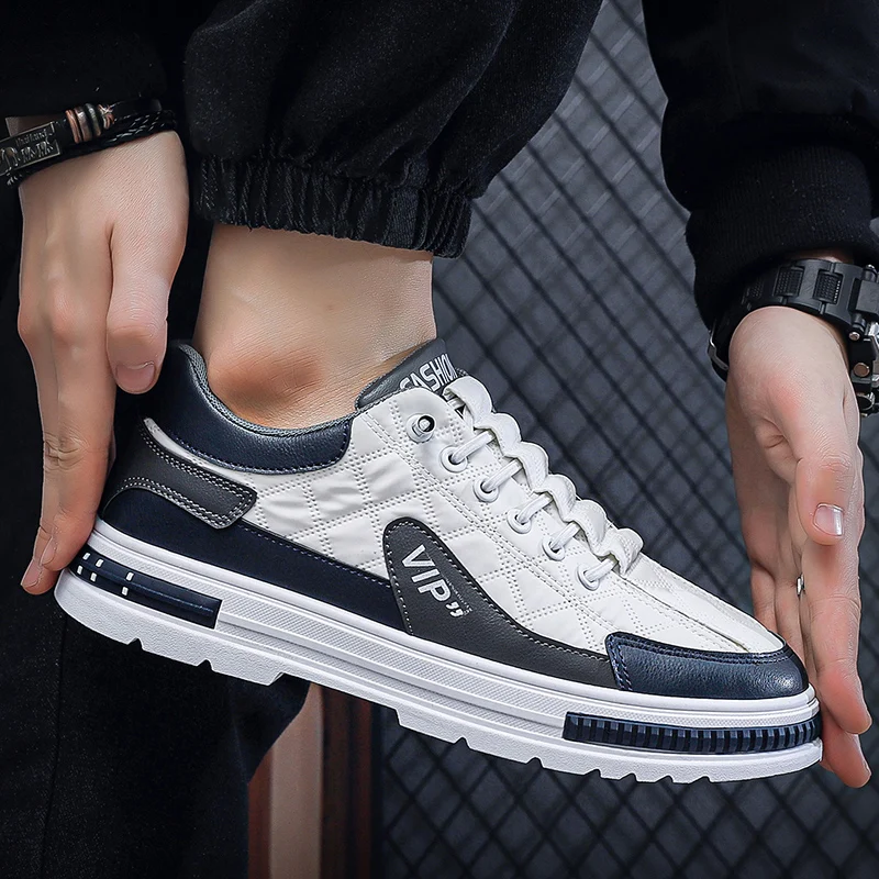 Кеды мужские с низким верхом холщовые кроссовки на шнуровке повседневная обувь