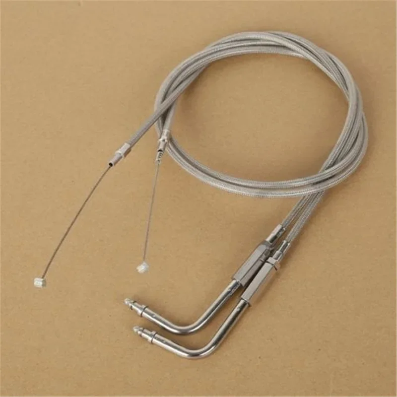 Детали для мотоцикла 39 дюймов 100 см трос дроссельной заслонки из нержавеющей