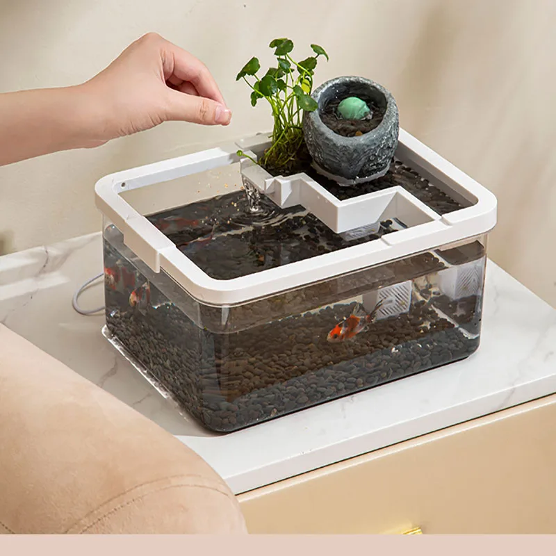 Настольная Экологичная емкость для аквариума Мерцающая черепаха старый