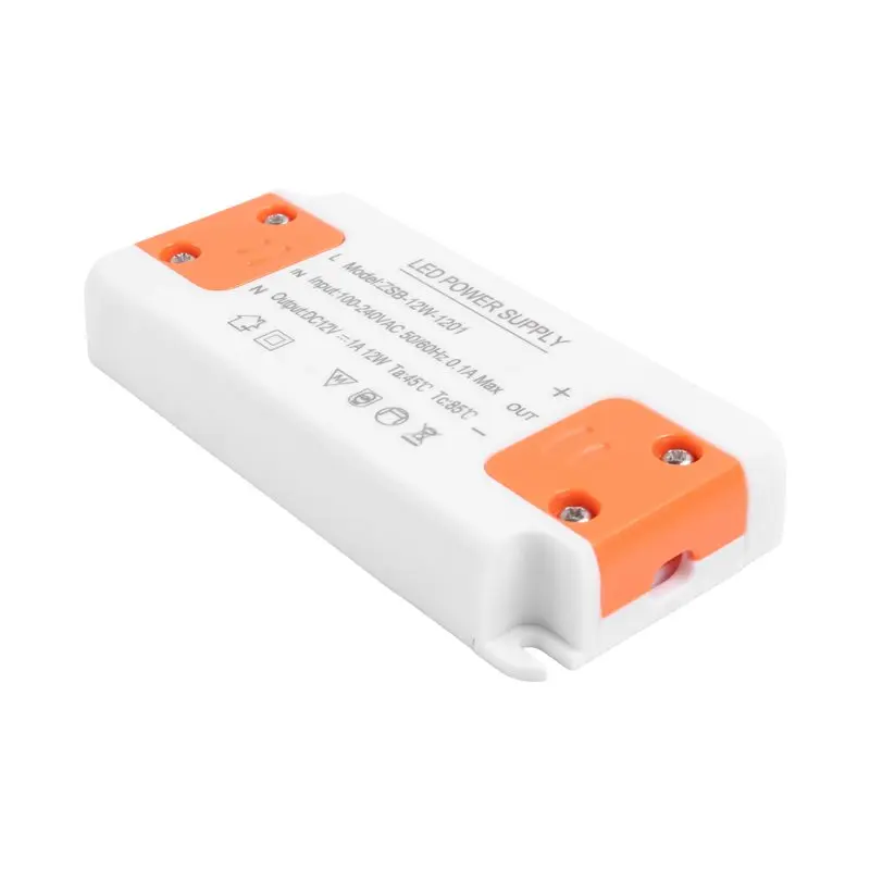 Фото Драйвер для светодиодов DC 12V 12W, тонкий, с постоянным напряжением, блок питания для различных светодиодных ламп, входное напряжение №3