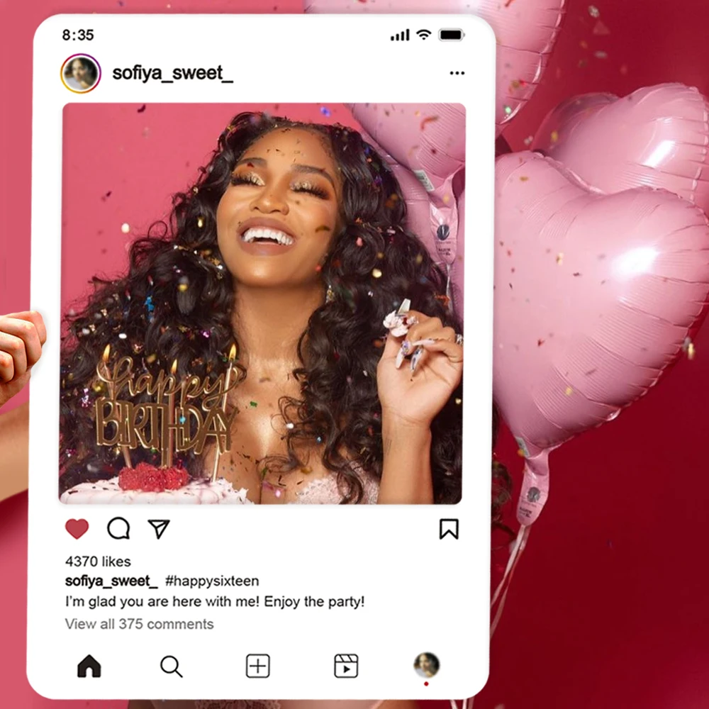 Фотостенд для социальных сетей фотостенд фоторамка на заказ рамка Insta огромная