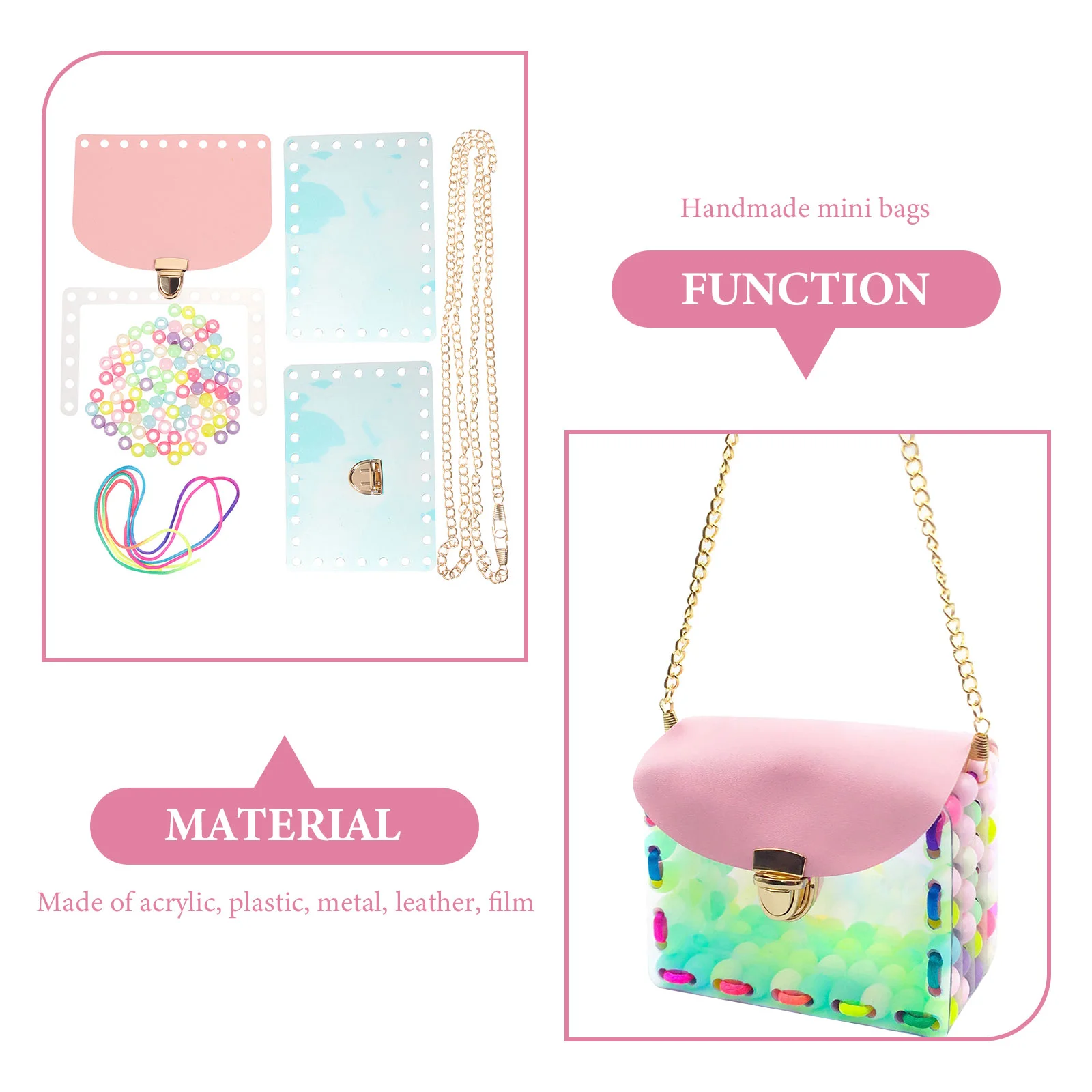 Bag Material DIY Handmade For Gift Crossbody Kit Making All Accessories Bead Accessory