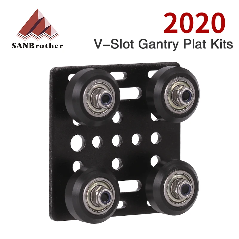 

3D Printer Parts V-Openbuildd Wheels V Gantry Plat Set Special Slide Plate Pulley For 2020 /2040 V-Slot Aluminum Profiles