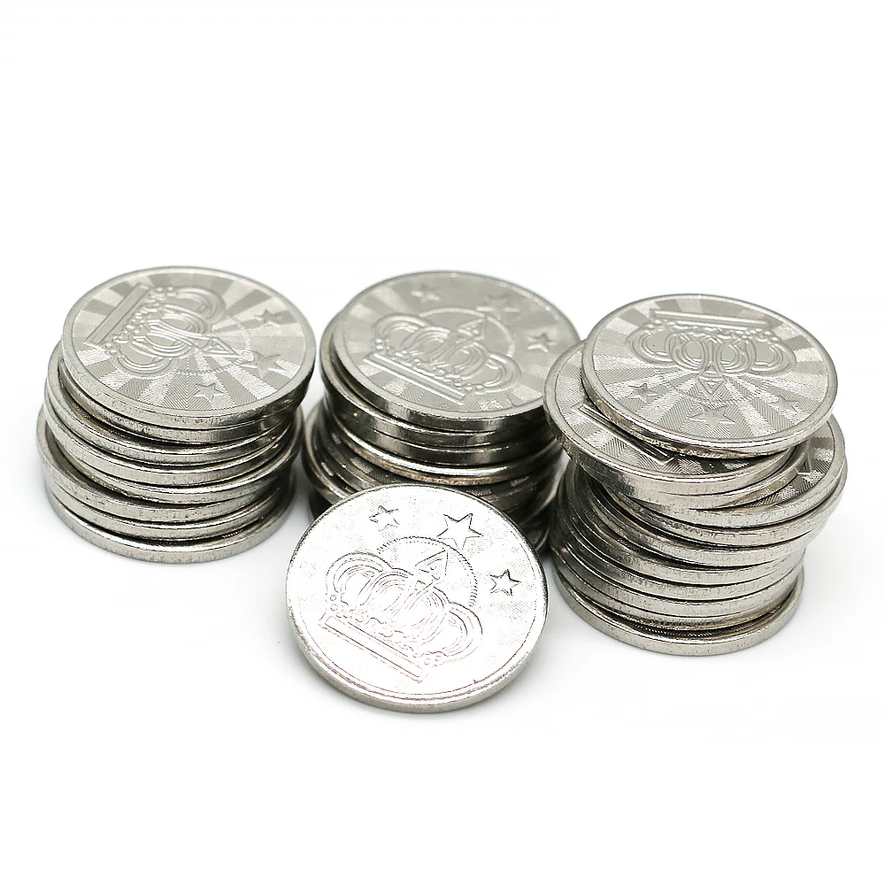

5PCS Samples Random Pattern Design Arcade Game Machine Token 23MM/24MM/25MM Stainless Steel Coin Acceptor Instead Of Currency