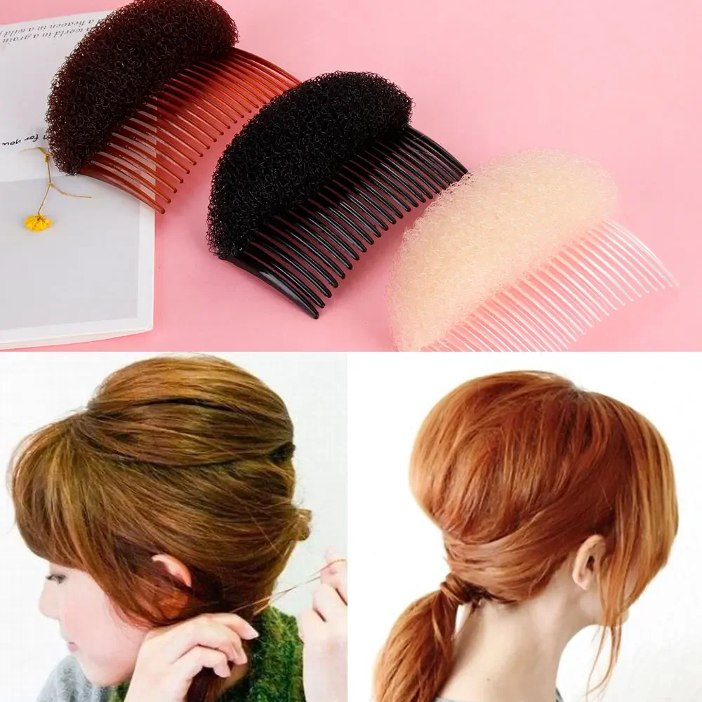 1 шт. женская мода укладка волос портативный зажим для губки булочка инструмент