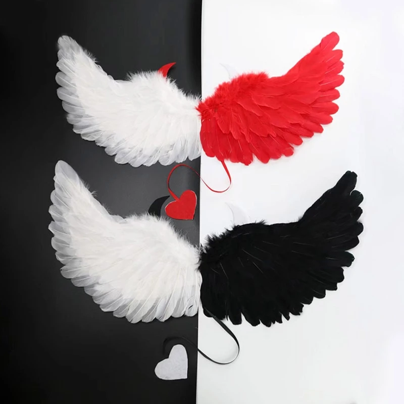 Детские костюмы для косплея на Хэллоуин с крыльями ангела |