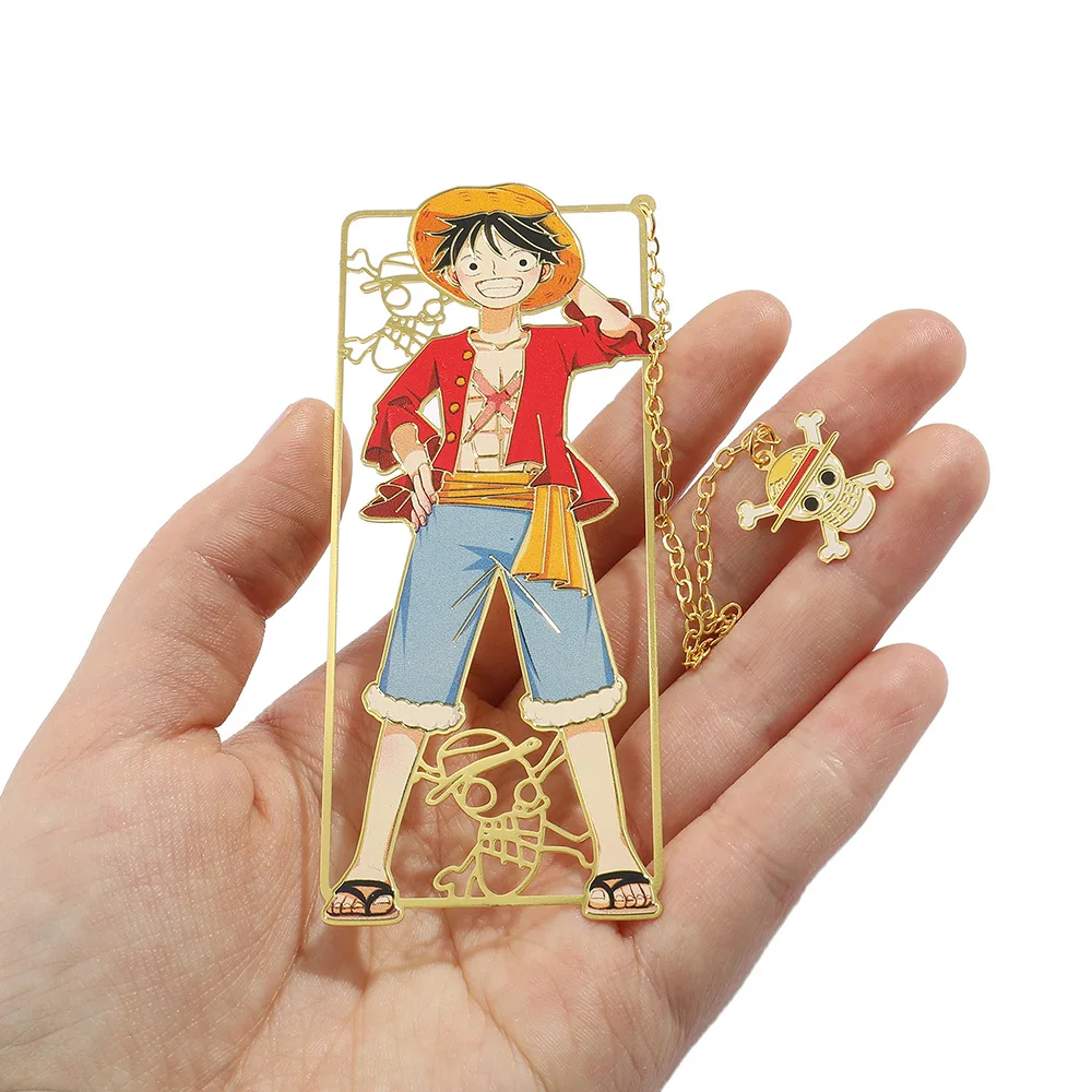 Металлическая закладка для книг «Аниме One Piece» с полым бронзовым покрытием для книжных клубов, читателей, писателей, любителей книг, студентов (art.: 3920dc697c1f1) - 3920dc697c1f1