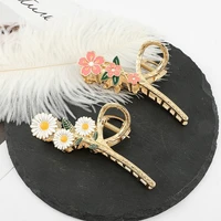 daisy clip cute japanese and korean headdress pearl flower clip broken hair claw clip delicate side ins hairpin hair accessories