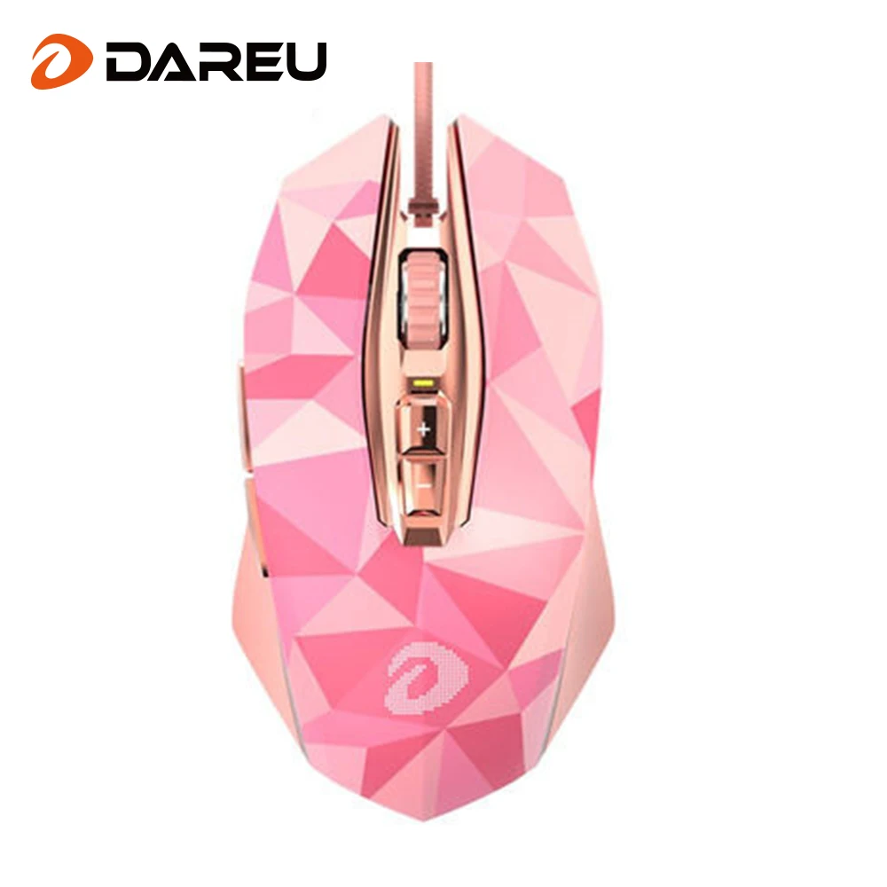 DAREU Wired Gaming Mouse 12000 DPI Optical Sensor 7 Programmable Buttons 5 Backlight Modes RGB Mice for PC Gamer