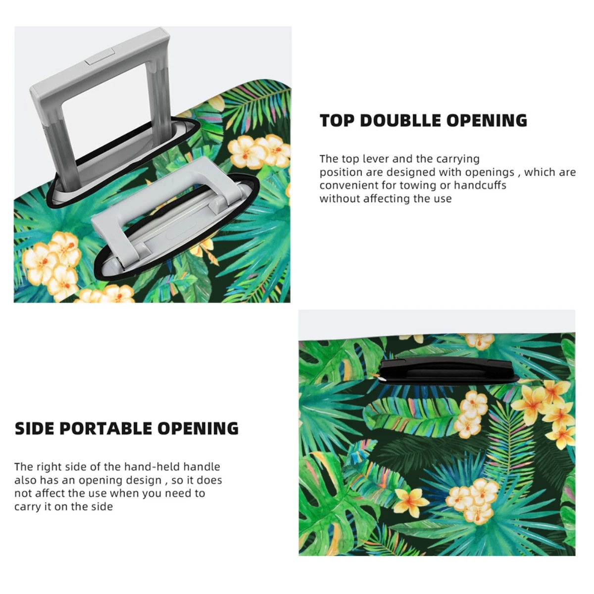 Travel Suitcase Protector Elastic Protective Washable Luggage Covers With Concealed Zipper Suitable For 18-32 Inch