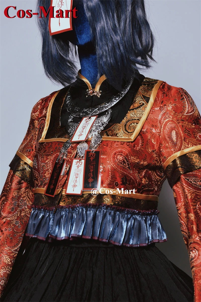 Cos-Mart Game Touhou Project Мияко Йошика Косплей Костюм Милое Великолепное Платье Активная