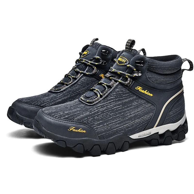 

Waterproof Hiking Men Sneakers Outdoor Mountain Climbing Male Shoes Comfortable Trekking Boots Non-Slip Walking Jogging Athletic