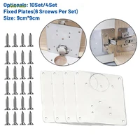 410pcs hinge repair plate furniture fittings stainless steel furniture cupboard mount tool for cabinet 9cm 9cm repair kits