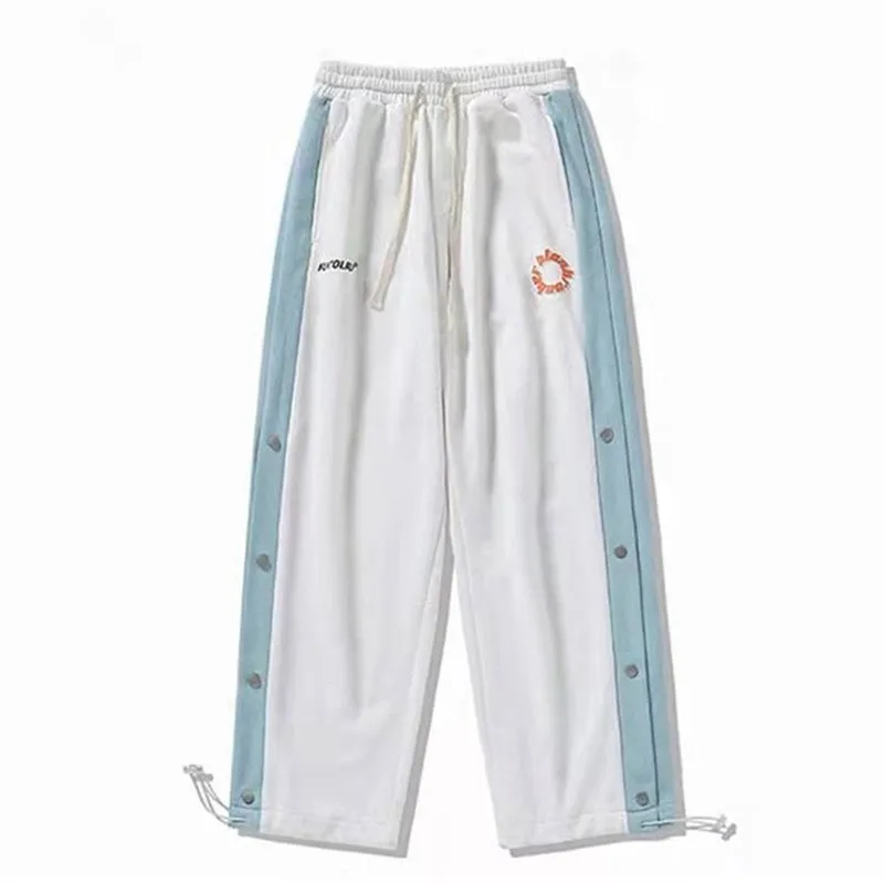 

Jogging Pants Men's Casual Fashion Loose Sweatpants Men's High-quality Running Straight Leg Pants Breasted Clothing For Men