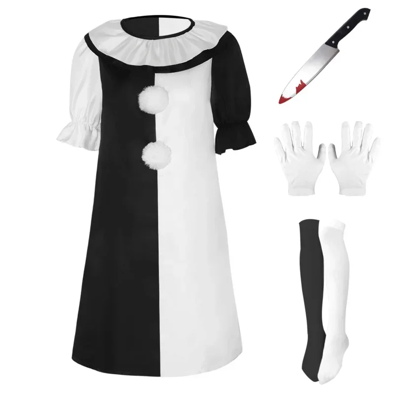 Костюм для косплея Клоун Джокер из фильма Ужасца 2 Art Комбинезон клоуна Маска